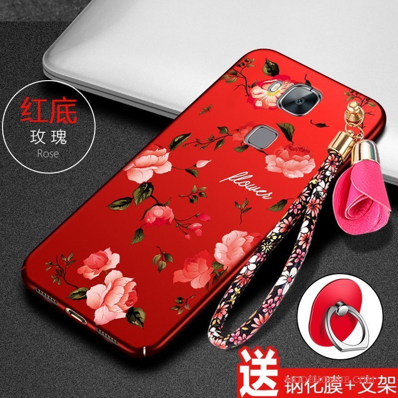 Hoesje Huawei G7 Plus Bescherming Anti-fall Rood, Hoes Huawei G7 Plus Zakken Trend Schrobben