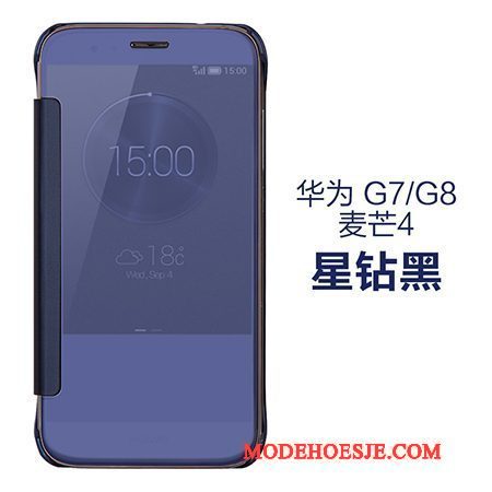 Hoesje Huawei G7 Plus Bescherming Spiegel Dragon Patroon, Hoes Huawei G7 Plus Folio Telefoon