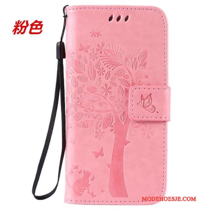 Hoesje Huawei G7 Plus Leer Hanger Groen, Hoes Huawei G7 Plus Folio Portemonnee Kaart