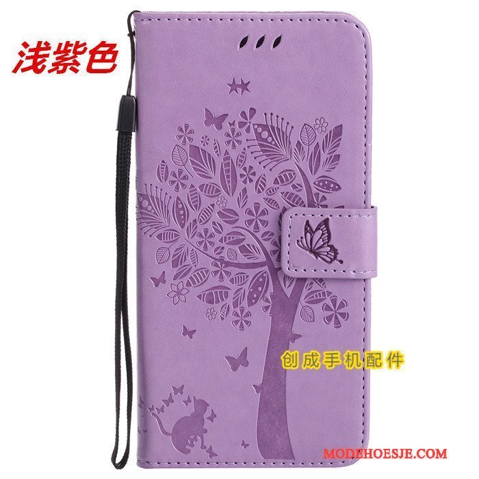 Hoesje Huawei G7 Plus Leer Hanger Groen, Hoes Huawei G7 Plus Folio Portemonnee Kaart