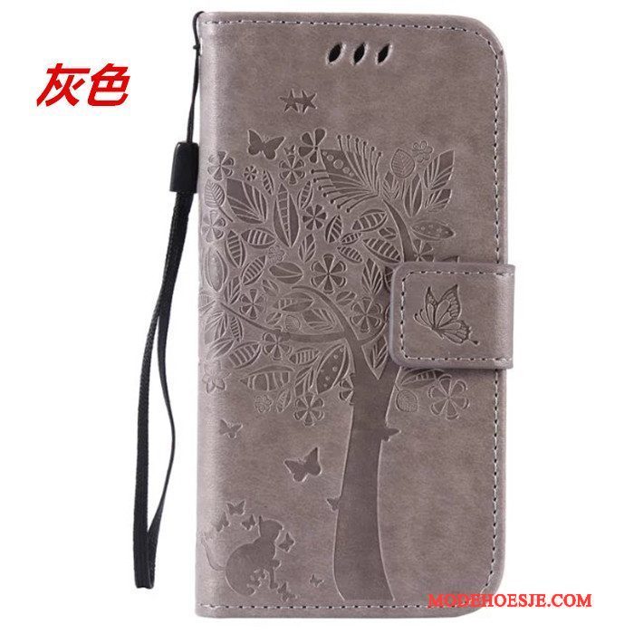 Hoesje Huawei G7 Plus Leer Hanger Groen, Hoes Huawei G7 Plus Folio Portemonnee Kaart