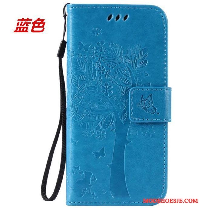 Hoesje Huawei G7 Plus Leer Hanger Groen, Hoes Huawei G7 Plus Folio Portemonnee Kaart