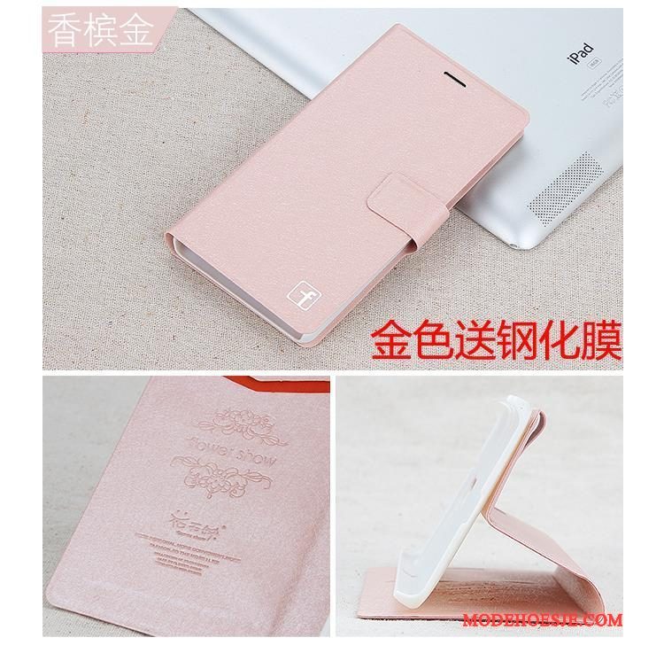 Hoesje Huawei G7 Plus Leer Telefoon Roze, Hoes Huawei G7 Plus Folio