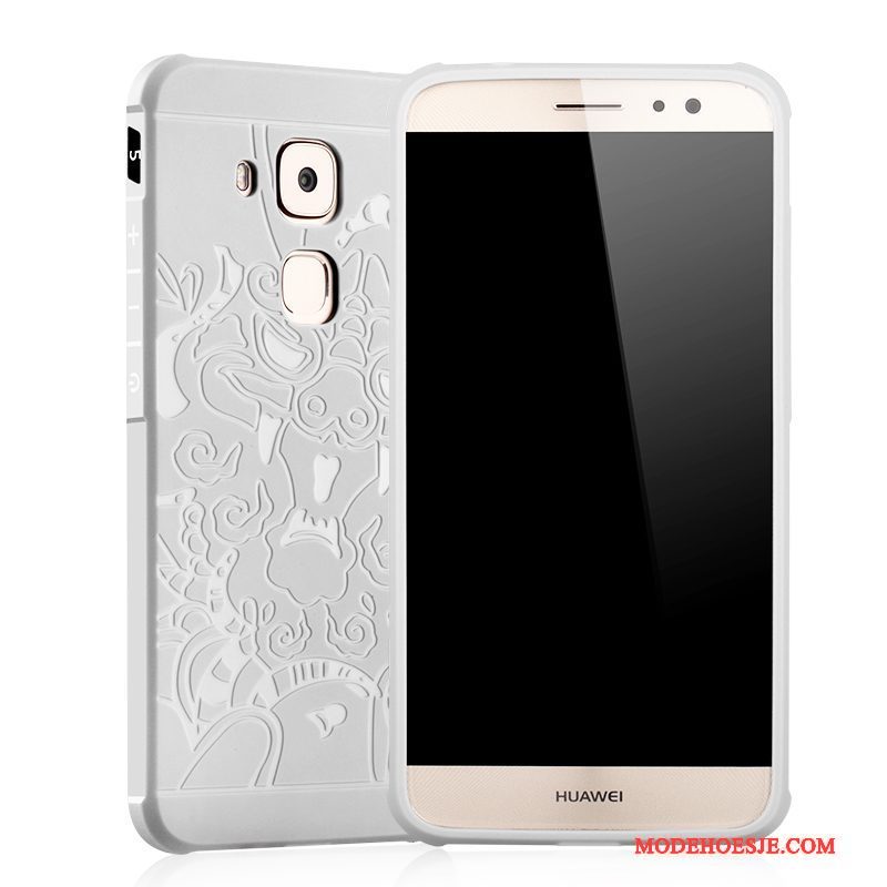 Hoesje Huawei G7 Plus Siliconen Anti-fall Licht, Hoes Huawei G7 Plus Bescherming Grijstelefoon