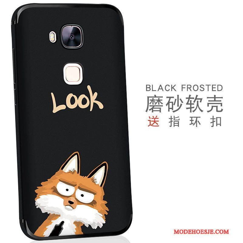 Hoesje Huawei G7 Plus Siliconen Schrobben Achterklep, Hoes Huawei G7 Plus Kleur Telefoon