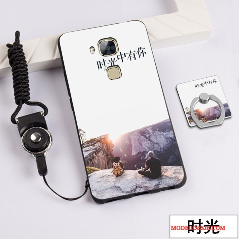 Hoesje Huawei G7 Plus Siliconen Telefoon Roze, Hoes Huawei G7 Plus Zacht Anti-fall Trend