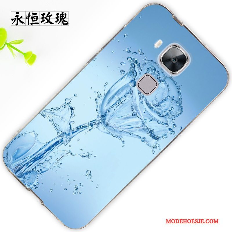 Hoesje Huawei G7 Plus Siliconen Wit Trend, Hoes Huawei G7 Plus Bescherming Hangertelefoon