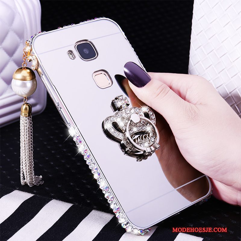 Hoesje Huawei G7 Plus Strass Omlijsting Trend, Hoes Huawei G7 Plus Bescherming Telefoon Hard