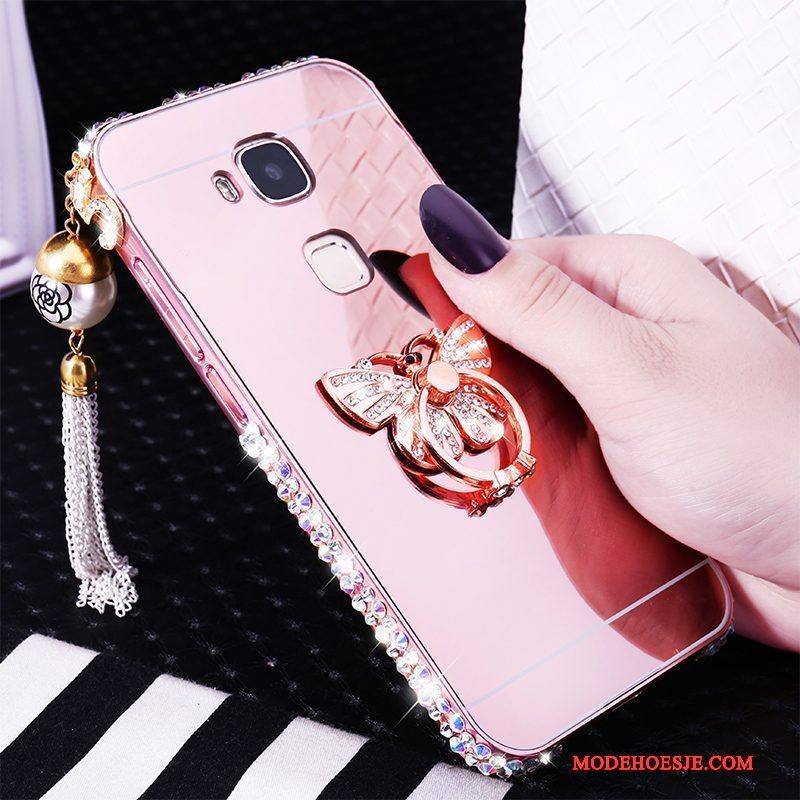 Hoesje Huawei G7 Plus Strass Omlijsting Trend, Hoes Huawei G7 Plus Bescherming Telefoon Hard