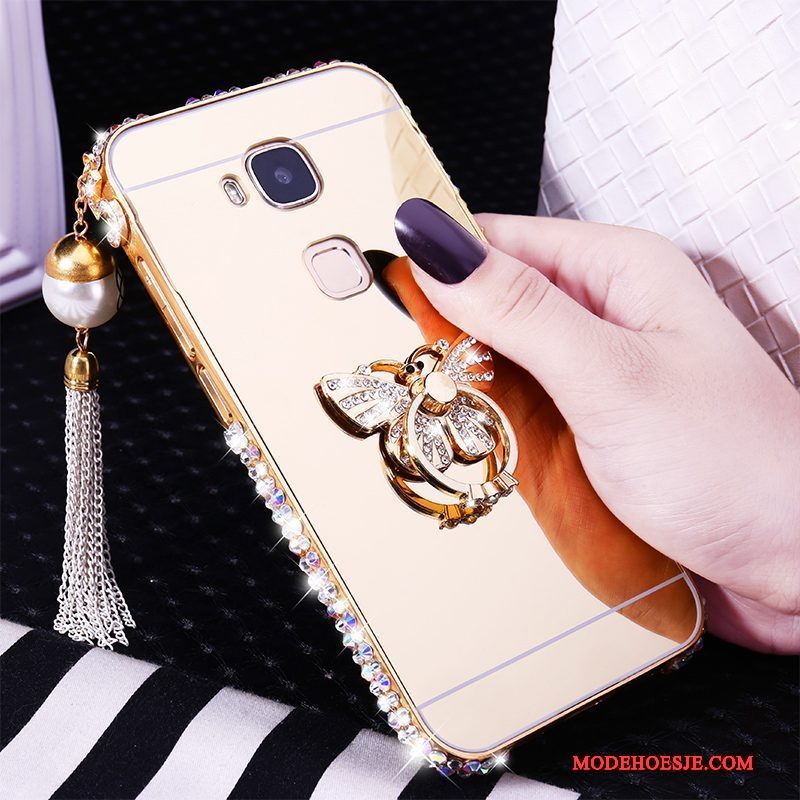 Hoesje Huawei G7 Plus Strass Omlijsting Trend, Hoes Huawei G7 Plus Bescherming Telefoon Hard