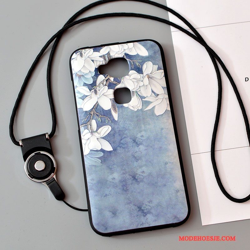 Hoesje Huawei G7 Plus Zacht Anti-fall Hanger, Hoes Huawei G7 Plus Siliconen Geeltelefoon