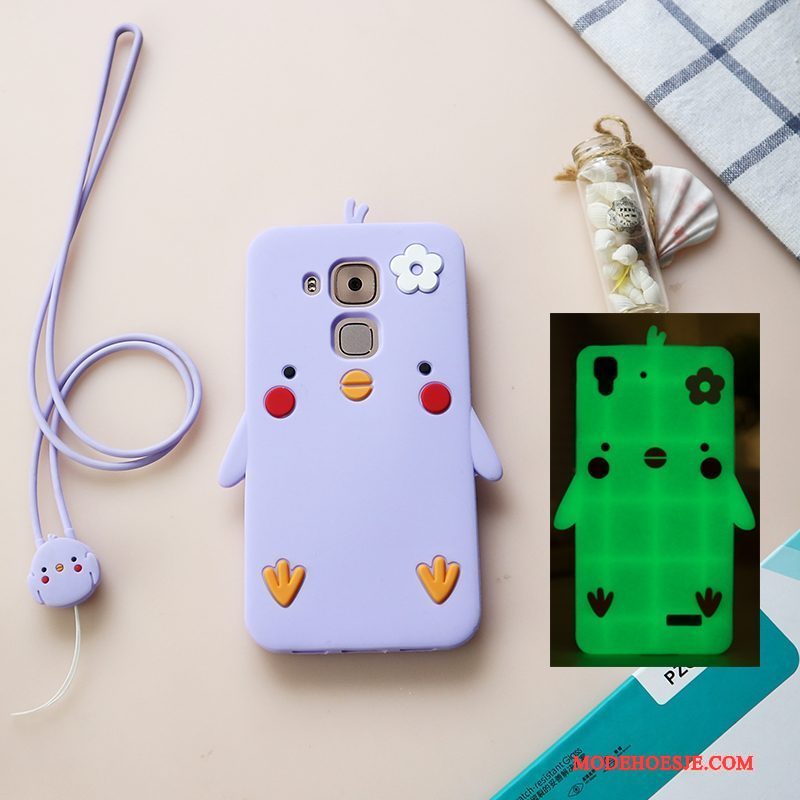 Hoesje Huawei G7 Plus Zacht Mooie Anti-fall, Hoes Huawei G7 Plus Siliconen Trend Roze