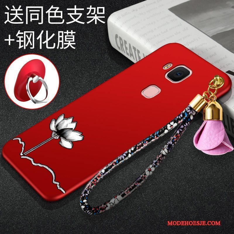 Hoesje Huawei G7 Plus Zacht Persoonlijktelefoon, Hoes Huawei G7 Plus Siliconen Rood