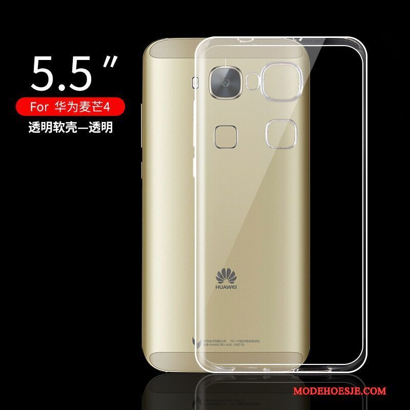 Hoesje Huawei G7 Plus Zakken Goudtelefoon, Hoes Huawei G7 Plus Bescherming Doorzichtig