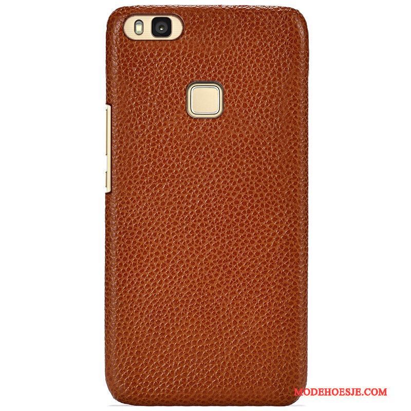 Hoesje Huawei G9 Lite Leer Hard Achterklep, Hoes Huawei G9 Lite Bescherming Trend Blauw