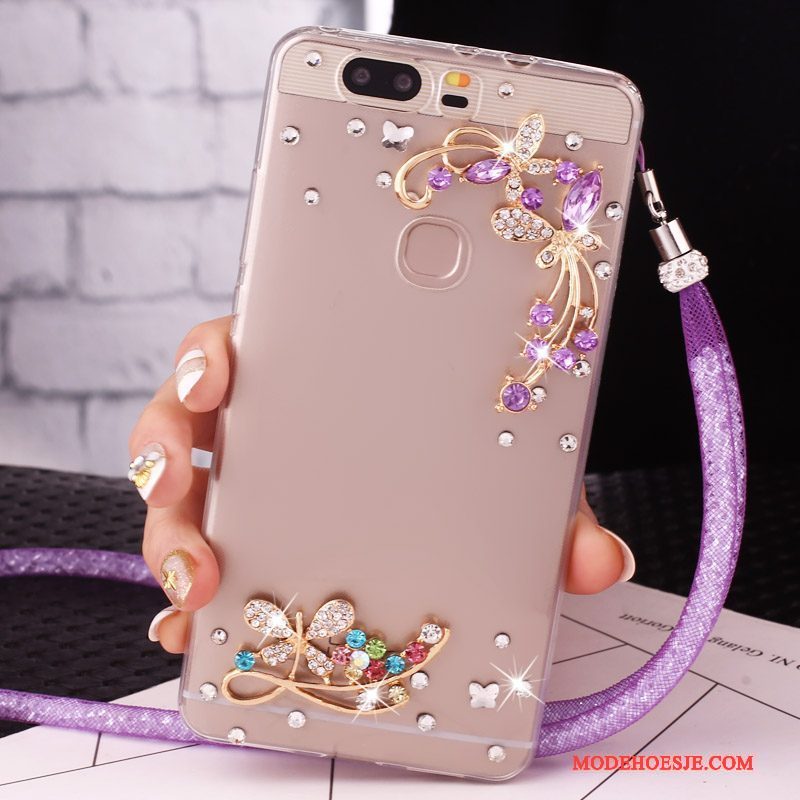 Hoesje Huawei G9 Lite Strass Ringtelefoon, Hoes Huawei G9 Lite Bescherming Jeugd Klittenband