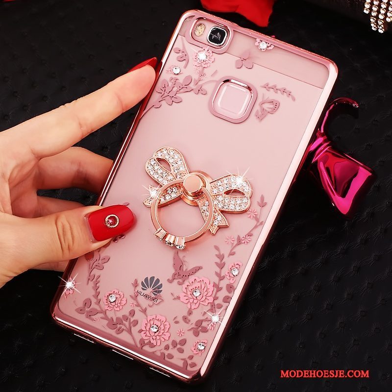 Hoesje Huawei G9 Lite Zakken Jeugd Hanger, Hoes Huawei G9 Lite Bescherming Goud Ring