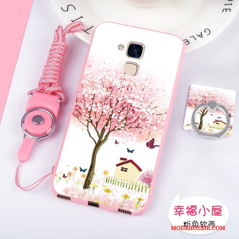 Hoesje Huawei G9 Plus Bescherming Anti-falltelefoon, Hoes Huawei G9 Plus Zacht Roze