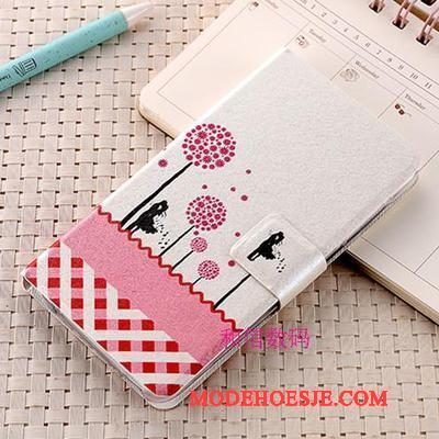 Hoesje Huawei G9 Plus Bescherming Telefoon Roze, Hoes Huawei G9 Plus Leer Jeugd