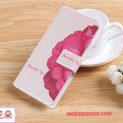 Hoesje Huawei G9 Plus Folio Telefoon Roze, Hoes Huawei G9 Plus Leer