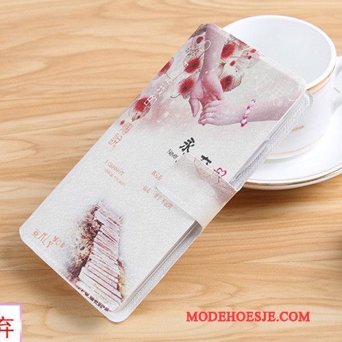 Hoesje Huawei G9 Plus Folio Telefoon Roze, Hoes Huawei G9 Plus Leer