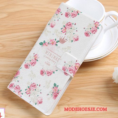 Hoesje Huawei G9 Plus Folio Telefoon Roze, Hoes Huawei G9 Plus Leer