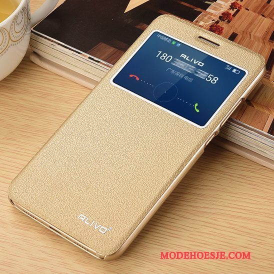 Hoesje Huawei G9 Plus Folio Telefoon Roze, Hoes Huawei G9 Plus Leer