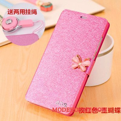 Hoesje Huawei G9 Plus Folio Telefoon Trend, Hoes Huawei G9 Plus Leer Rood Anti-fall