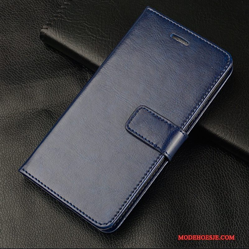 Hoesje Huawei G9 Plus Leer Lichtblauwtelefoon, Hoes Huawei G9 Plus Folio