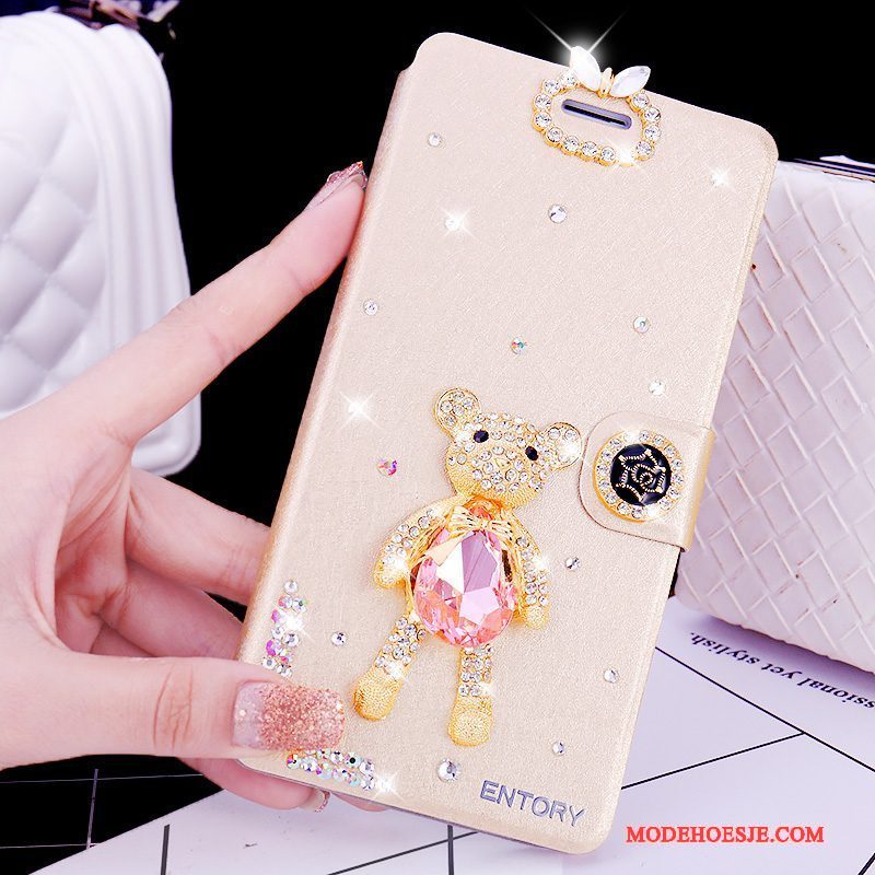 Hoesje Huawei G9 Plus Leer Telefoon Roze, Hoes Huawei G9 Plus Folio Anti-fall