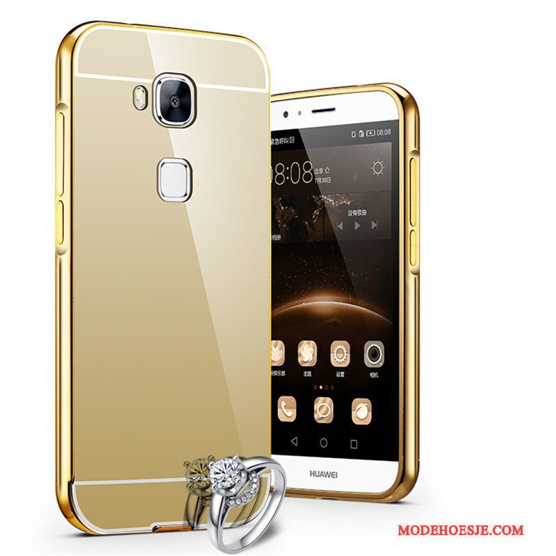 Hoesje Huawei G9 Plus Metaal Hard Omlijsting, Hoes Huawei G9 Plus Bescherming Telefoon Trend