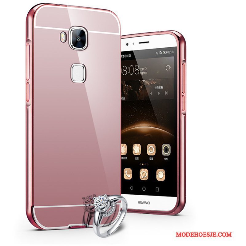 Hoesje Huawei G9 Plus Metaal Hard Omlijsting, Hoes Huawei G9 Plus Bescherming Telefoon Trend