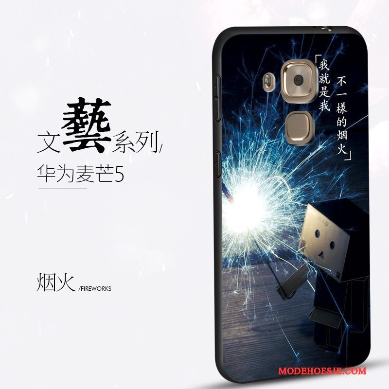 Hoesje Huawei G9 Plus Scheppend Hanger Anti-fall, Hoes Huawei G9 Plus Siliconen Trend Zwart