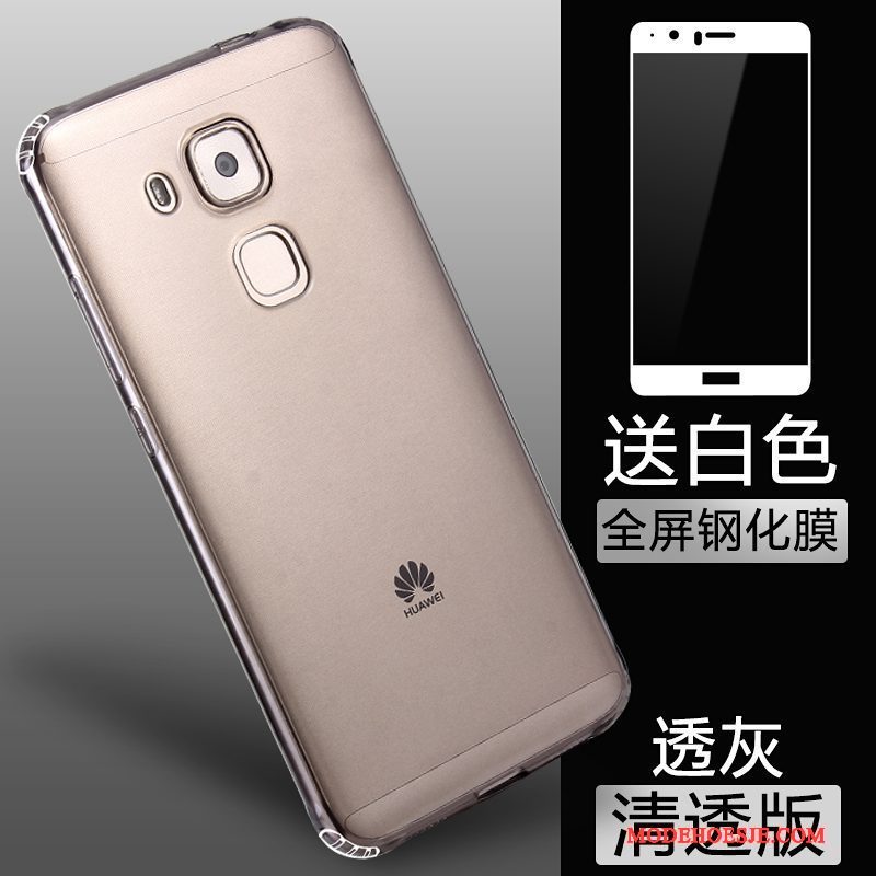 Hoesje Huawei G9 Plus Siliconen Anti-fall Doorzichtig, Hoes Huawei G9 Plus Zacht Goudtelefoon