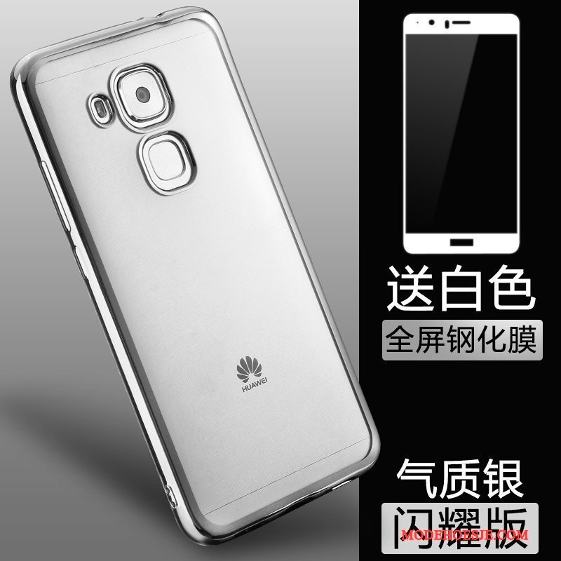 Hoesje Huawei G9 Plus Siliconen Anti-fall Doorzichtig, Hoes Huawei G9 Plus Zacht Goudtelefoon