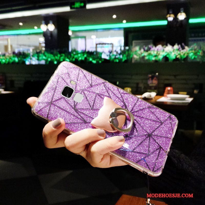 Hoesje Huawei G9 Plus Siliconen Anti-fall Purper, Hoes Huawei G9 Plus Bescherming Telefoon