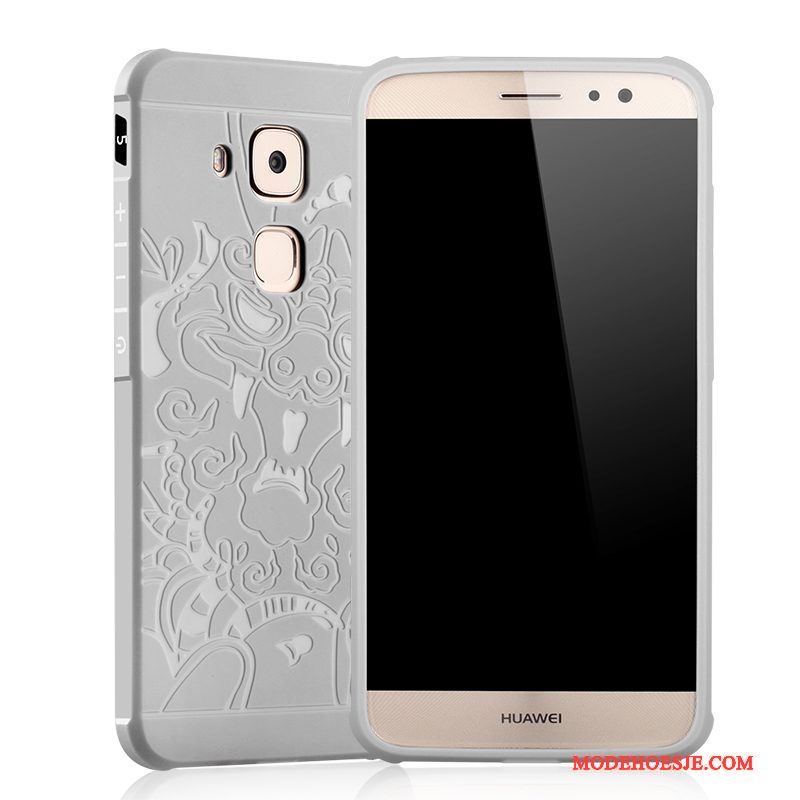 Hoesje Huawei G9 Plus Siliconen Telefoon Grijs, Hoes Huawei G9 Plus Zacht Pu