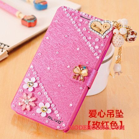 Hoesje Huawei G9 Plus Strass Trendtelefoon, Hoes Huawei G9 Plus Bescherming Anti-fall Lichtblauw