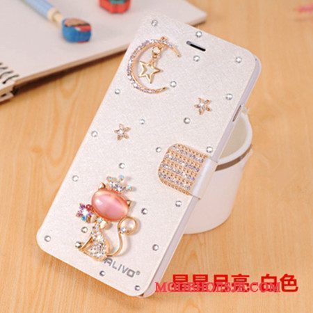 Hoesje Huawei G9 Plus Strass Trendtelefoon, Hoes Huawei G9 Plus Bescherming Anti-fall Lichtblauw