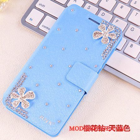 Hoesje Huawei G9 Plus Strass Trendtelefoon, Hoes Huawei G9 Plus Bescherming Anti-fall Lichtblauw