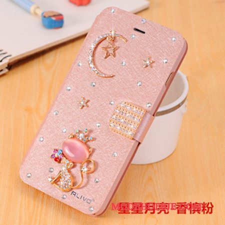 Hoesje Huawei G9 Plus Strass Trendtelefoon, Hoes Huawei G9 Plus Bescherming Anti-fall Lichtblauw