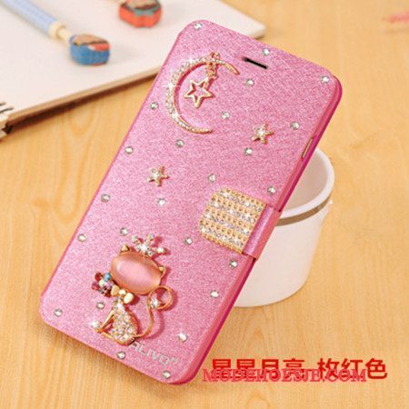 Hoesje Huawei G9 Plus Strass Trendtelefoon, Hoes Huawei G9 Plus Bescherming Anti-fall Lichtblauw