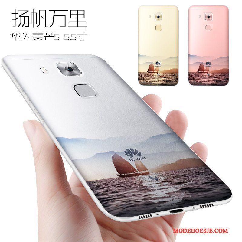 Hoesje Huawei G9 Plus Zacht Anti-fall Schrobben, Hoes Huawei G9 Plus Siliconen Telefoon Trend