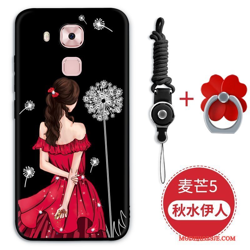 Hoesje Huawei G9 Plus Zacht Anti-falltelefoon, Hoes Huawei G9 Plus Siliconen Rood