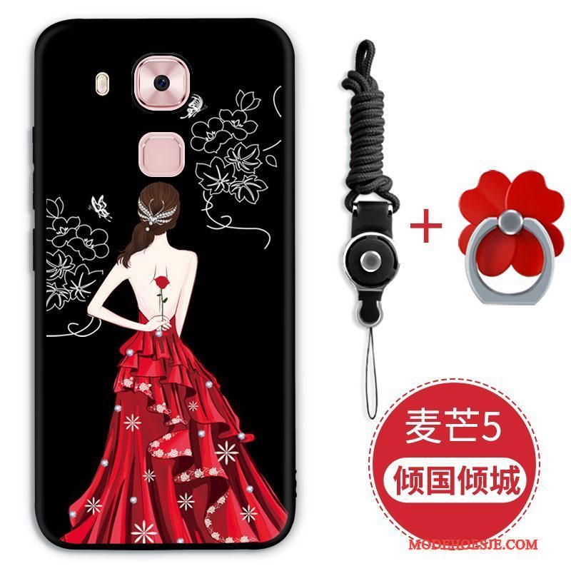 Hoesje Huawei G9 Plus Zacht Anti-falltelefoon, Hoes Huawei G9 Plus Siliconen Rood