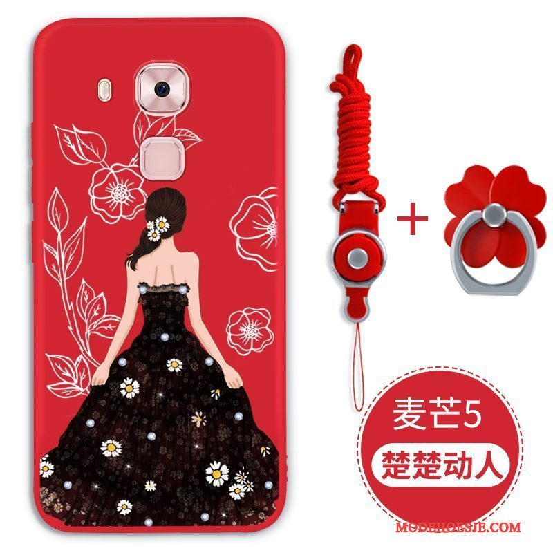 Hoesje Huawei G9 Plus Zacht Anti-falltelefoon, Hoes Huawei G9 Plus Siliconen Rood