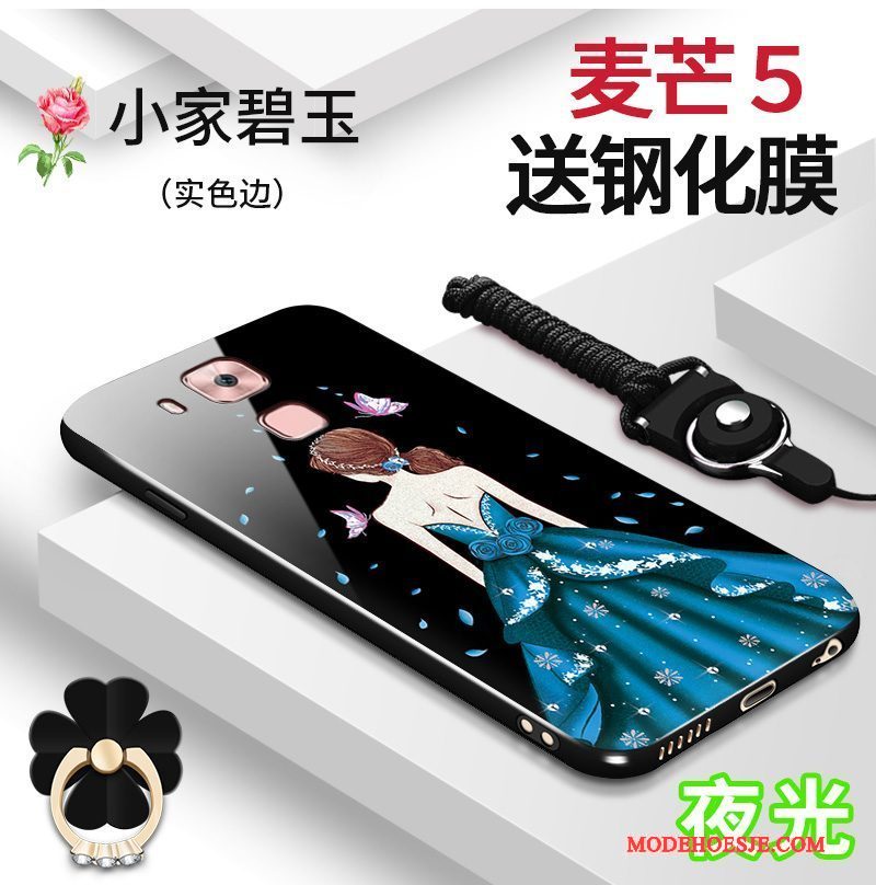 Hoesje Huawei G9 Plus Zacht Anti-falltelefoon, Hoes Huawei G9 Plus Zakken Rood Trend
