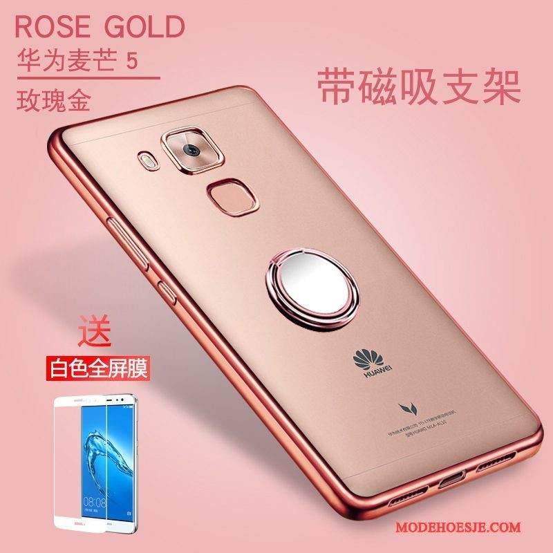 Hoesje Huawei G9 Plus Zacht Doorzichtigtelefoon, Hoes Huawei G9 Plus Bescherming Nieuw Rose Goud