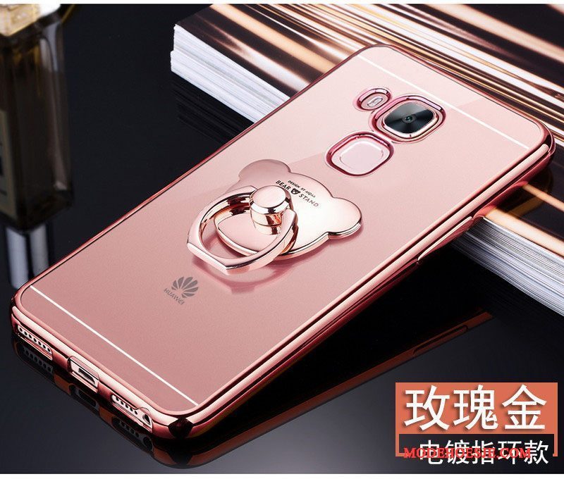 Hoesje Huawei G9 Plus Zacht Telefoon Roze, Hoes Huawei G9 Plus Zakken Anti-fall Doorzichtig