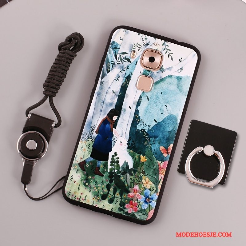 Hoesje Huawei G9 Plus Zacht Telefoon Wit, Hoes Huawei G9 Plus Bescherming Hanger